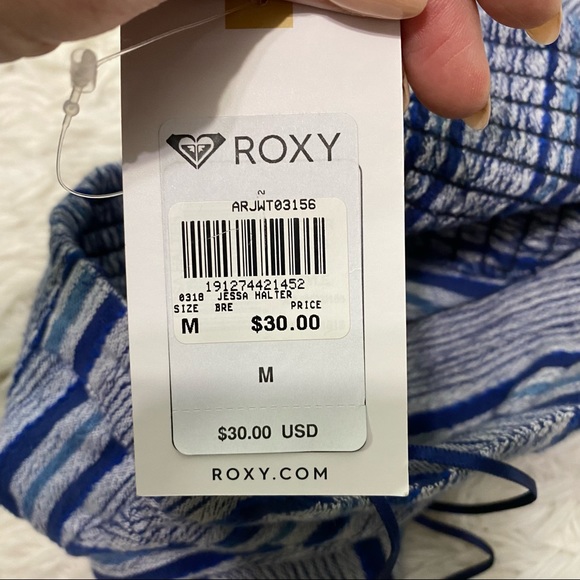 NWT-Roxy Dark Blue Halter M - Picture 5 of 6